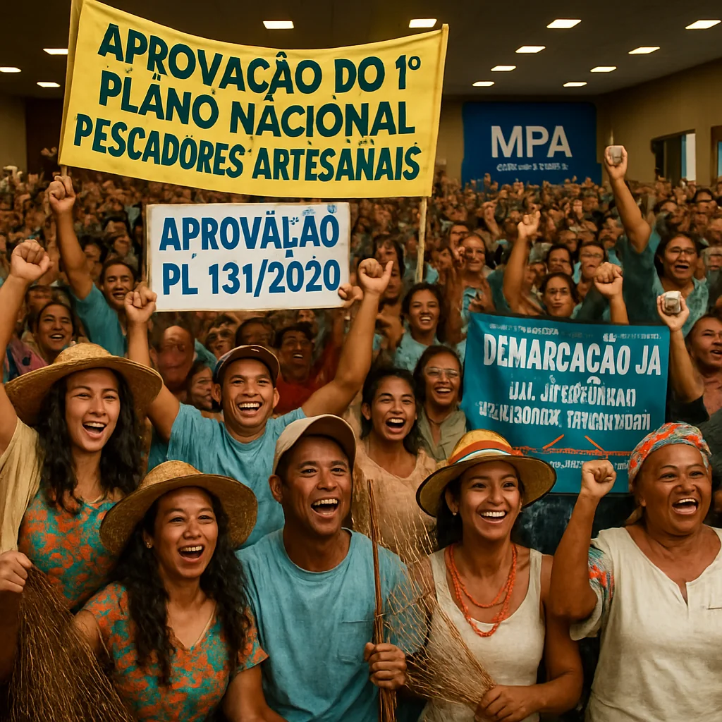 Pescadores Artesanais Celebram Plano Nacional e Defesa do PL 131/2020