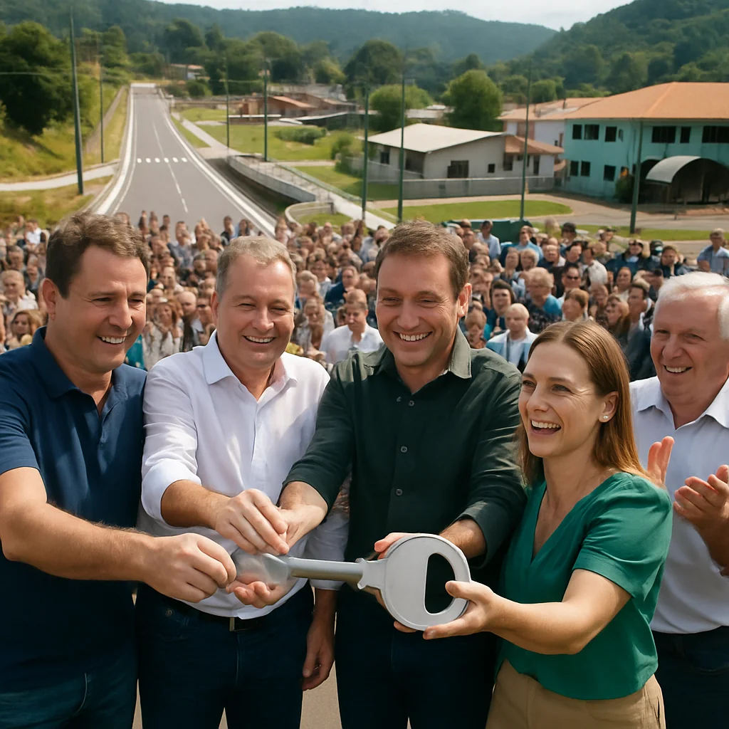R$150 milhões em obras entregues no Planalto Norte reforçam desenvolvimento regional