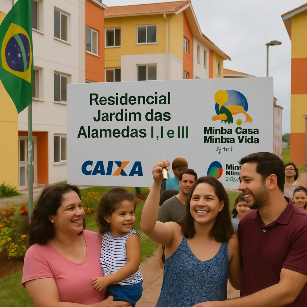 Imóveis de 44,43 m² no Residencial Jardim das Alamedas: entrega das 608 unidades financiadas pela CAIXA