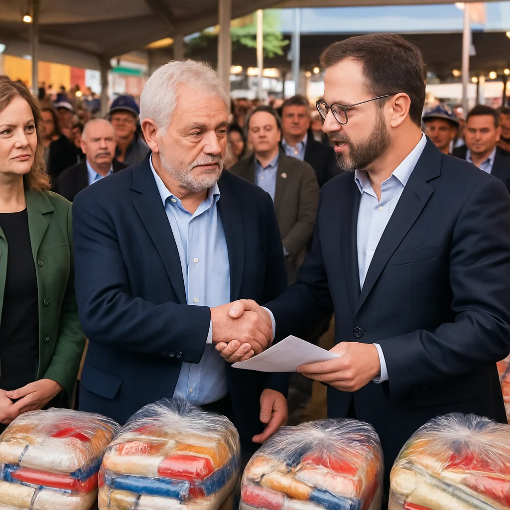 Prefeito Fernando Marroni anuncia doação de cestas básicas para pescadores da Colônia Z3 na Expointer