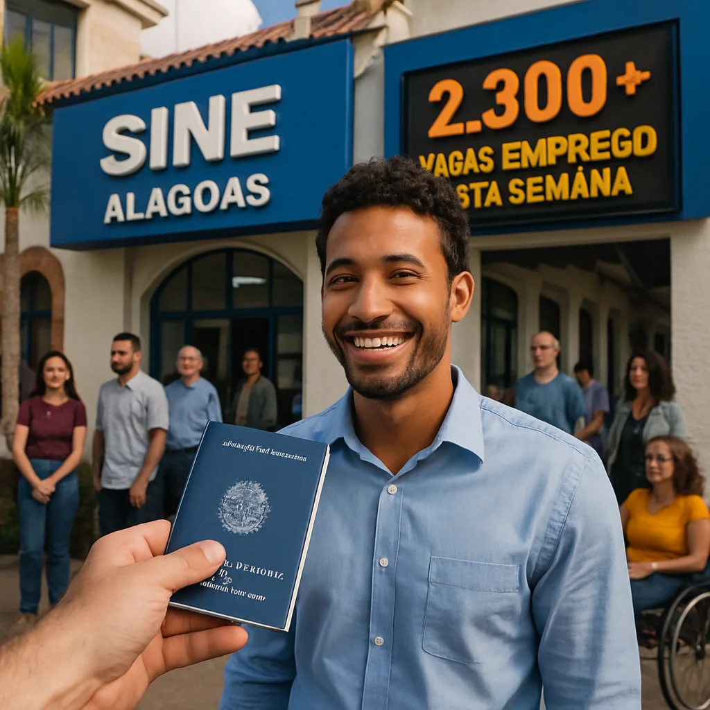 Alagoas oferece 2.300+ vagas de emprego nesta semana – Confira!