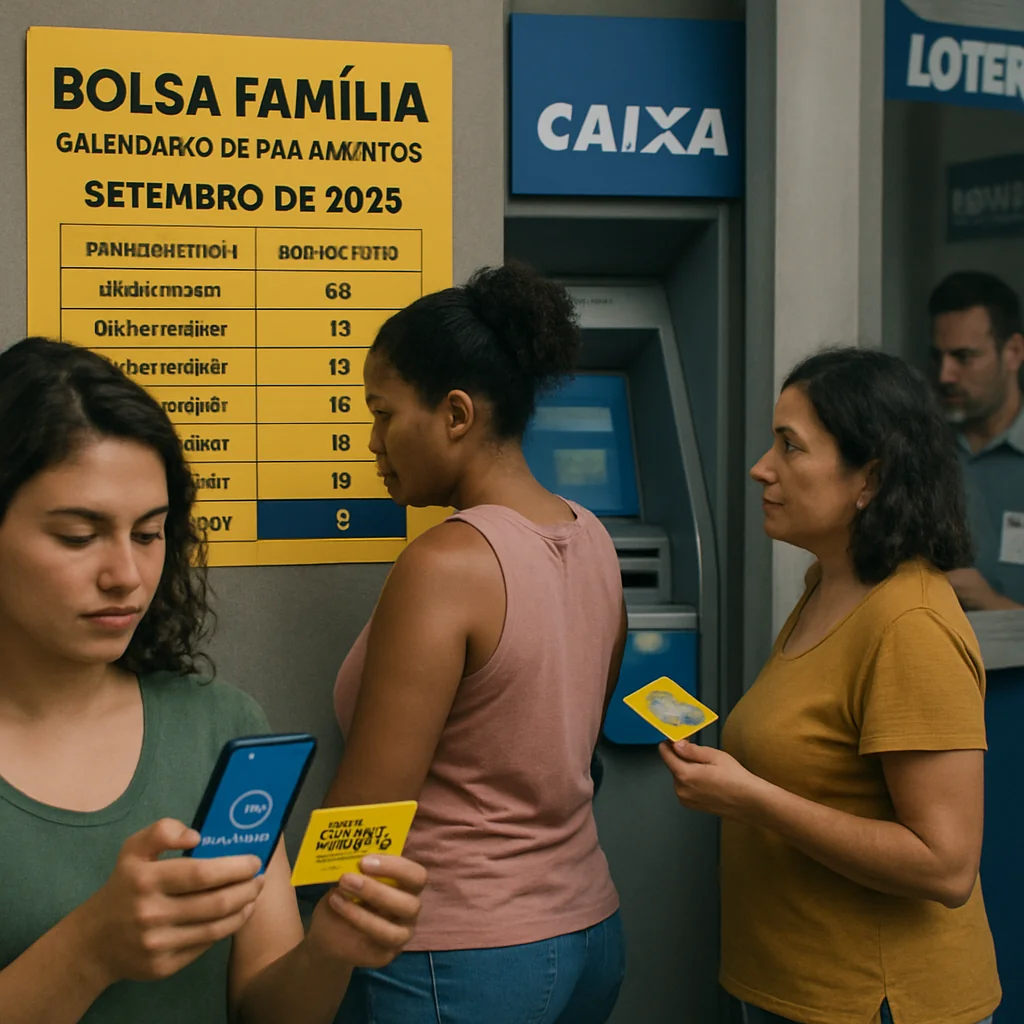 Cronograma Bolsa Família setembro 2025: pagamento até 30 para NIS final 0