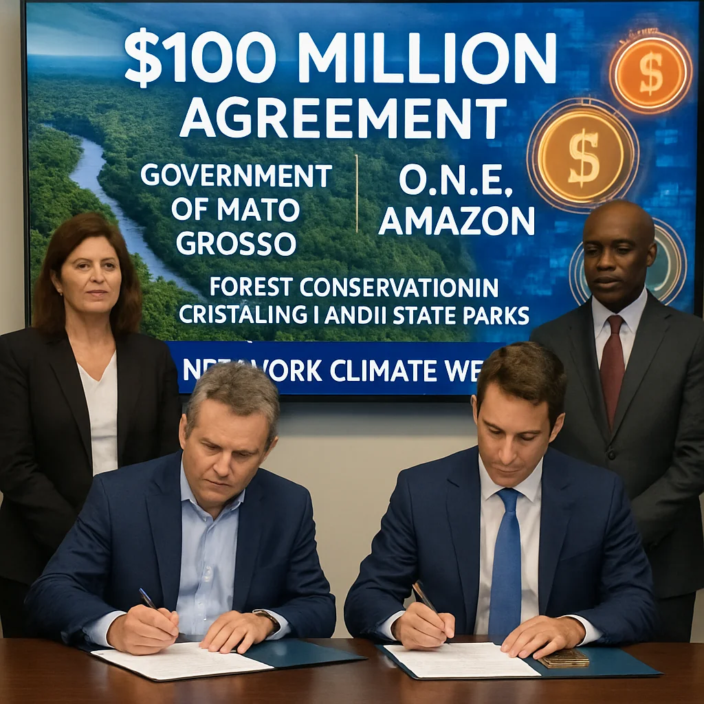 Convênio US$ 100 milhões Mato Grosso e O.N.E. Amazon para conservação florestal