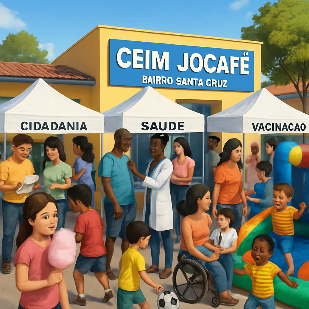 Mutirão de Ação Social no Ceim Jocafe: sábado das 8h às 12h em Santa Cruz