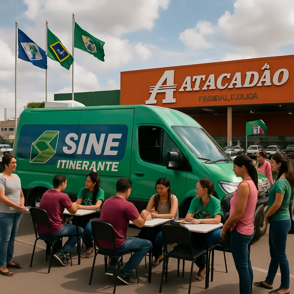 Notícias Agricultura e Trabalho: Sine Municipal oferta emprego e cidadania no Atacadão Tijucal