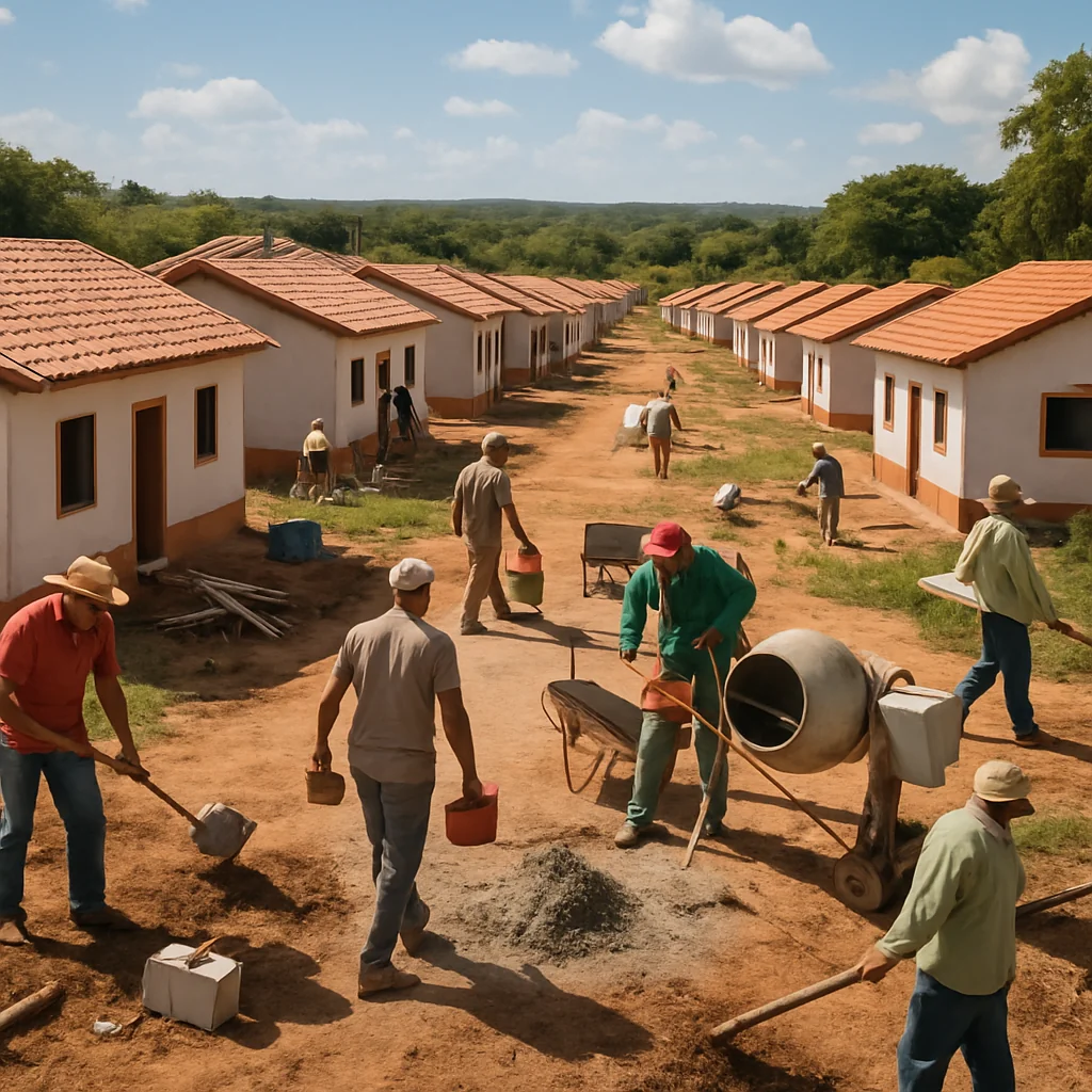 Caraúbas no Agreste paraibano autoriza 50 residências rurais pelo Minha Casa Minha Vida