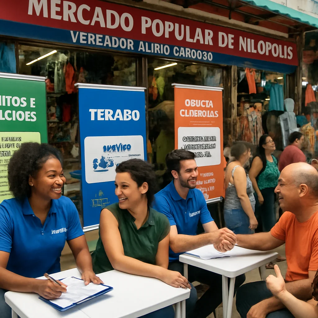 Mercado Popular de Nilópolis: MEI e Serviços da Secretaria de Trabalho