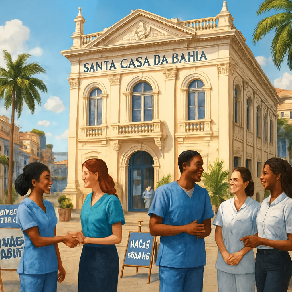 Santa Casa da Bahia anuncia 32 vagas de emprego em Salvador – 2025