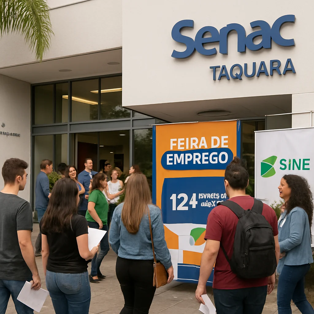 Feirão de Empregos Senac Taquara 2024 oferece 200 vagas na sede