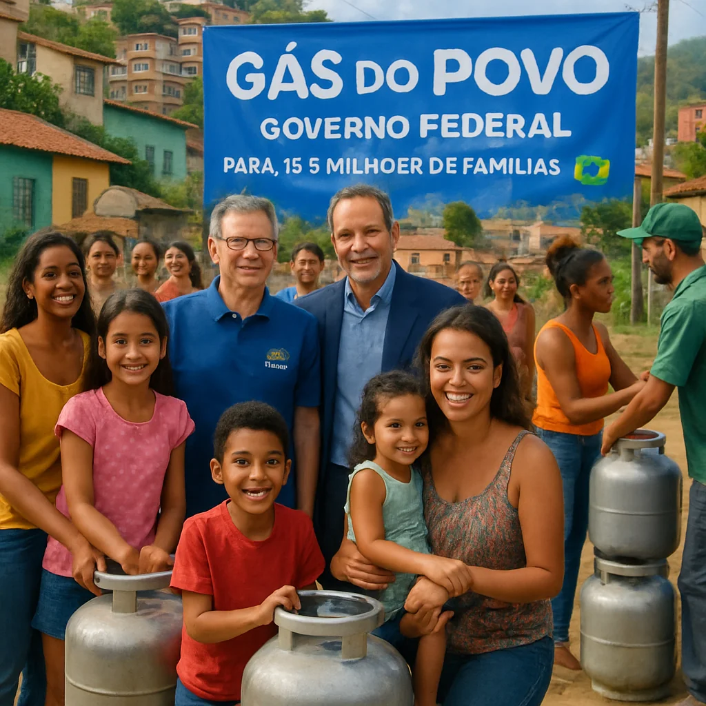 Gás do Povo: Governo Federal Anuncia Distribuição Gratuita para 15,5 Mi Famílias