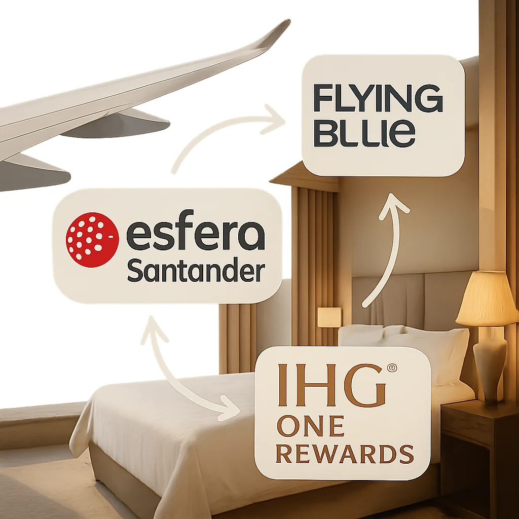 Excelente notícia! Esfera Santander fecha parceria com Flying Blue e IHG One Rewards