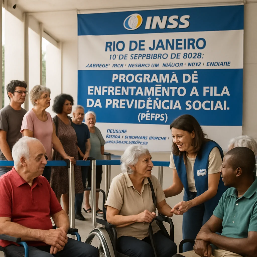 INSS realiza mutirão BPC/Loas em 13/09/2025 no Rio com 390 vagas