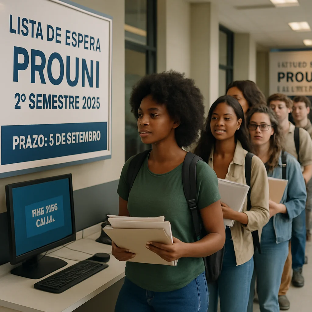 Prouni 2025: Pré-selecionados da lista de espera têm até 5/9 para comprovação