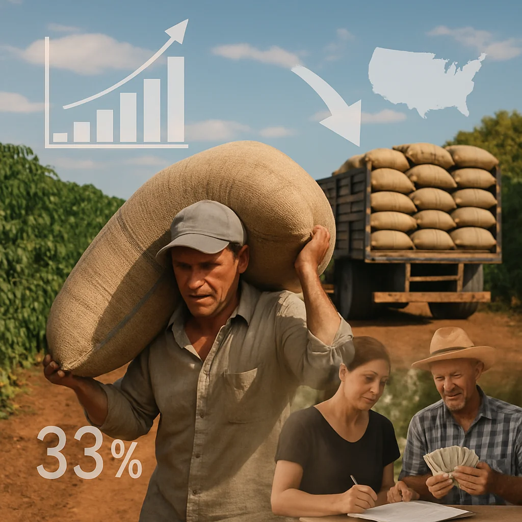 Receita do café cresce 33% em 2025 apesar da queda no volume exportado