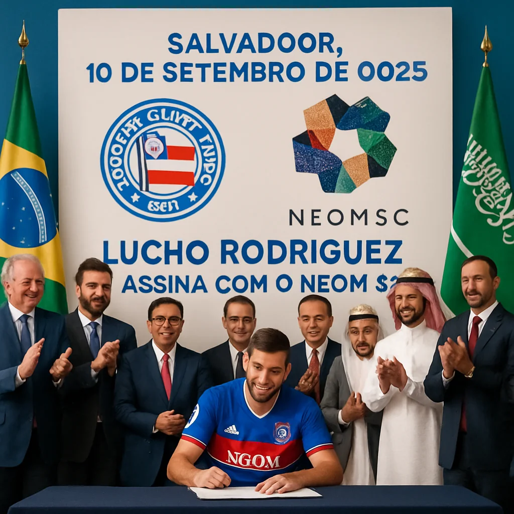 Bahia oficializa venda recorde de Lucho Rodríguez para Neom por €22 mi