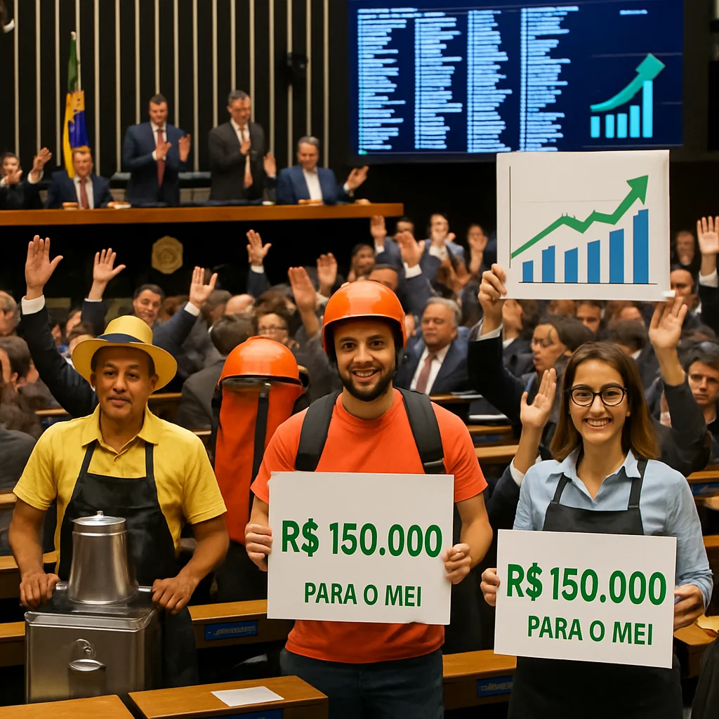 Câmara aprova novo teto de R$ 150 mil para MEI em 2025 e impulsiona crescimento
