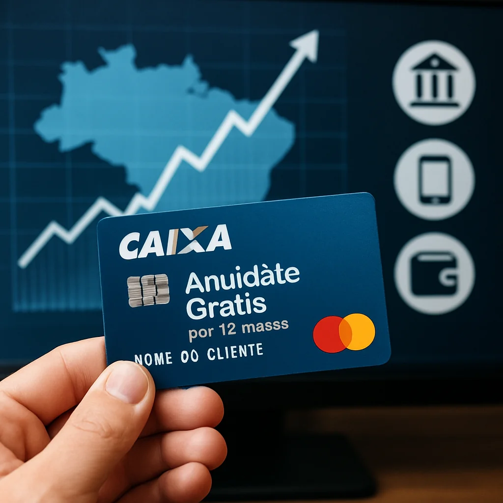 Mercado de Cartões no Brasil 2025: Caix̃a lança anuidade grátis por 12 meses