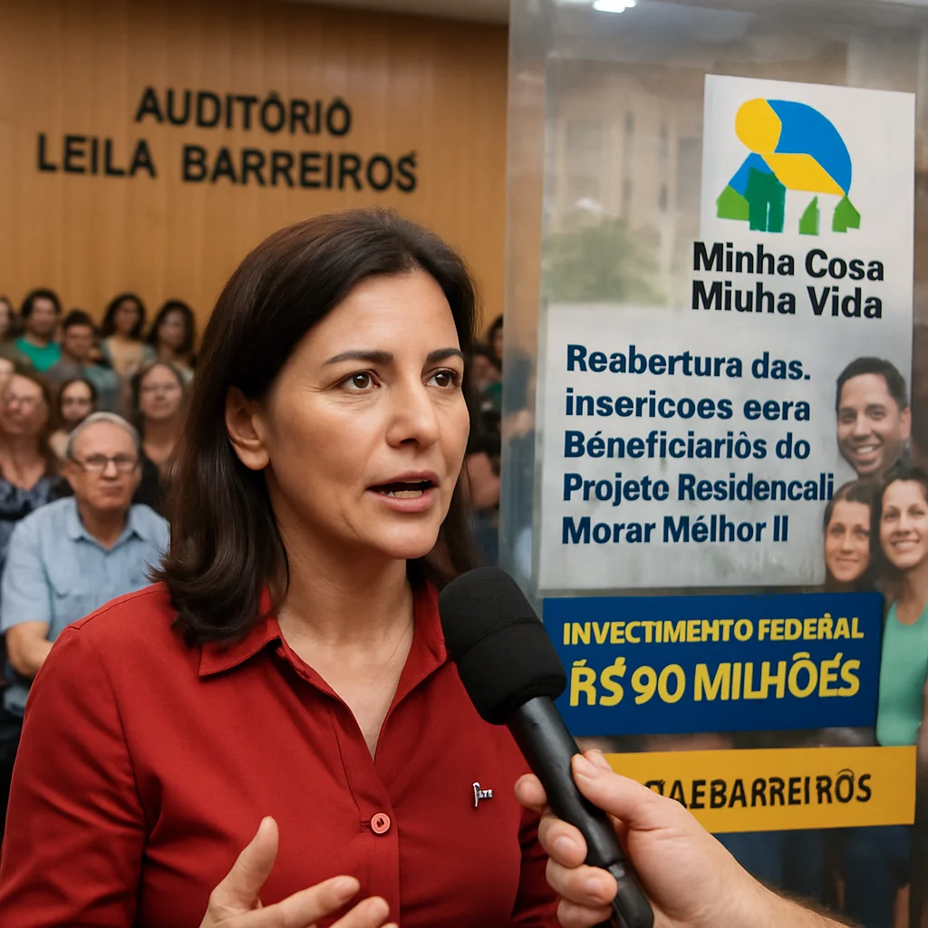 Deputada Cláudia de Jesus destaca novo cadastramento Morar Melhor II