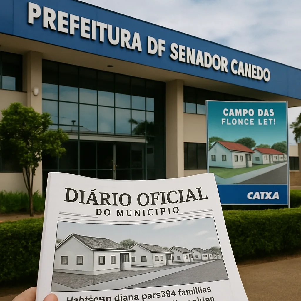 Prefeitura de Senador Canedo divulga lista de classificados do Campo das Flores I e II