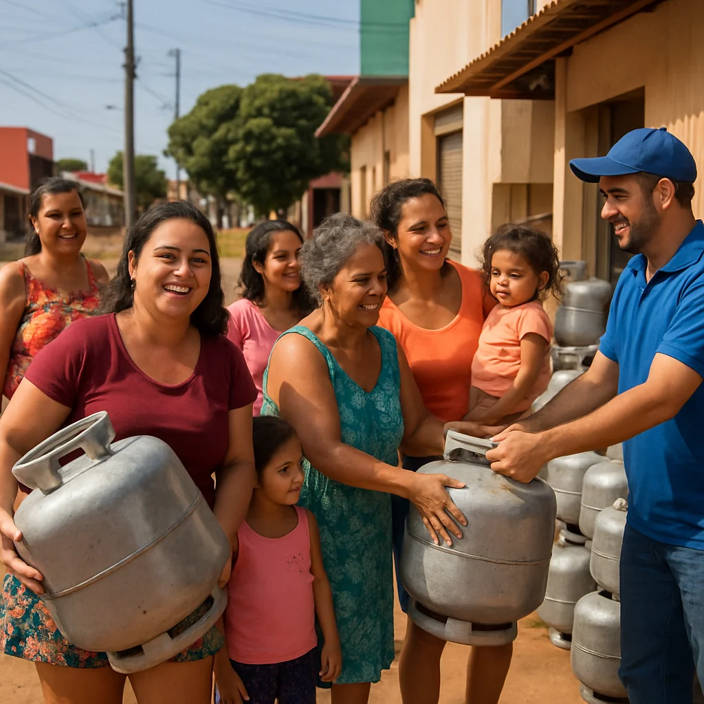 Sidrolândia-MS: Até 5.162 Famílias Podem Receber Gás de Cozinha do Governo