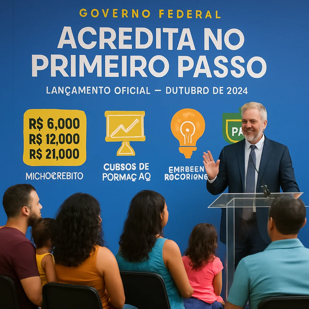 Programa Acredita no Primeiro Passo: crédito e empreendedorismo em outubro 2024