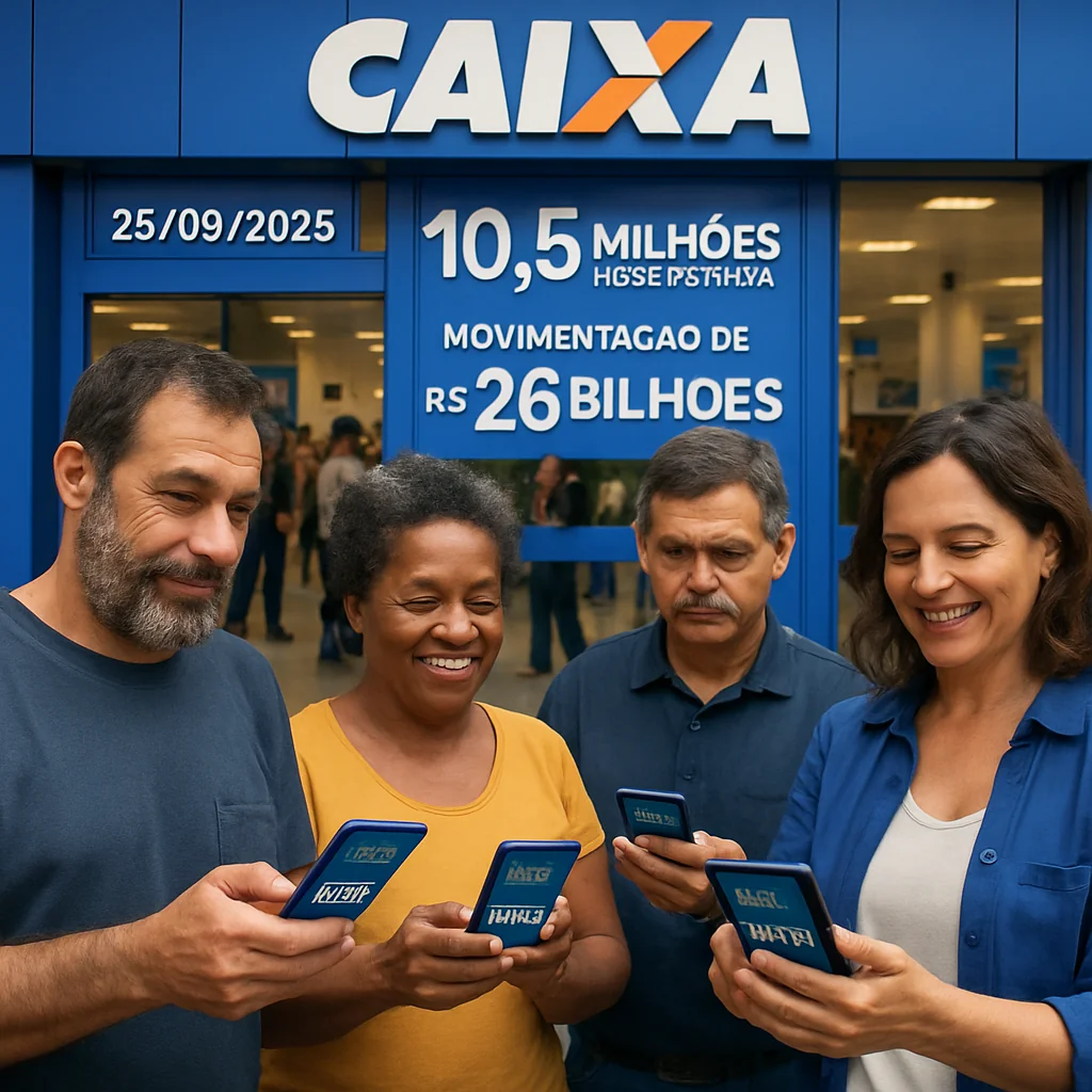 Caixa inicia em 25/09/2025 pagamento das cotas PIS/PASEP com R$ 2.800