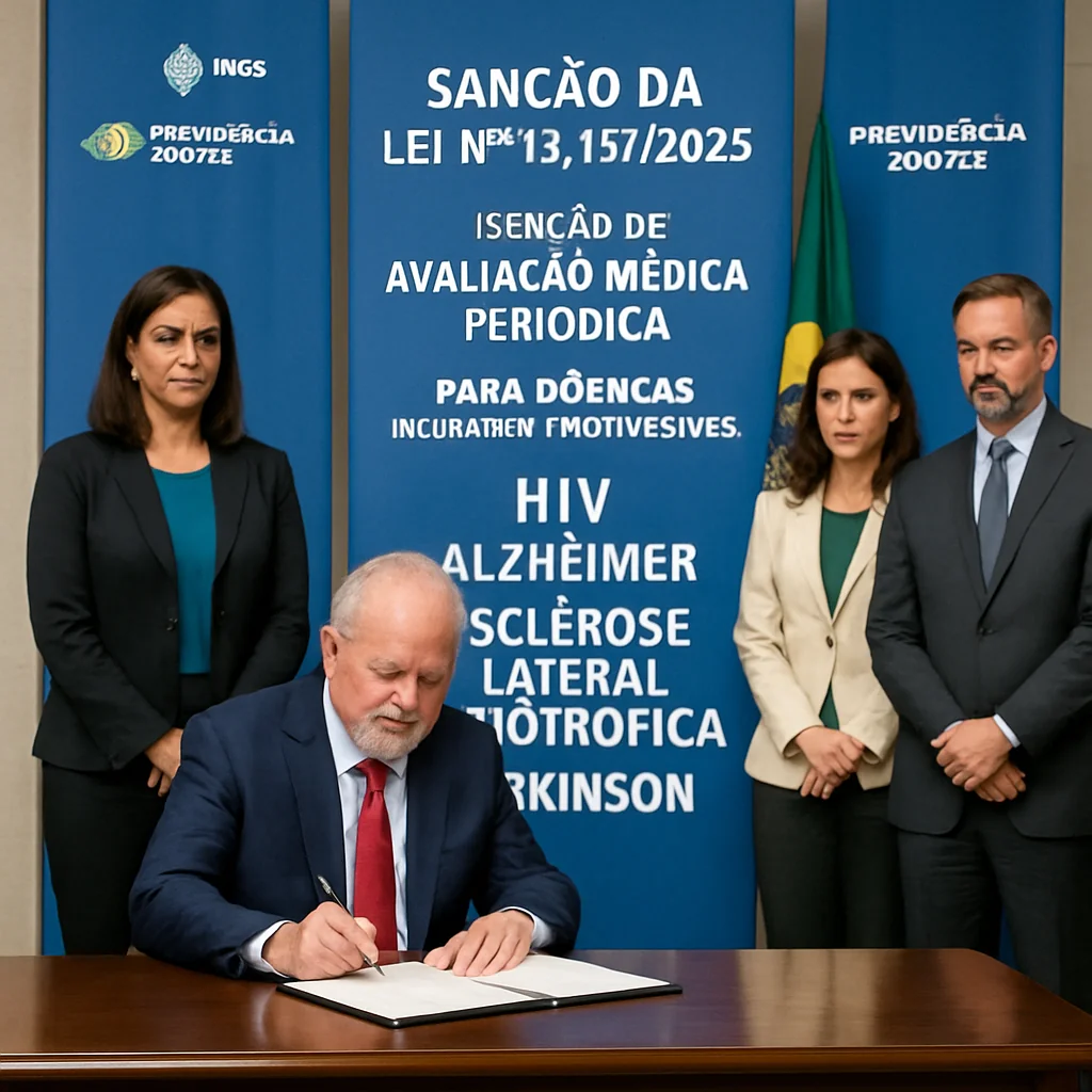 Lula sanciona Lei nº 15.157/2025: fim da perícia periódica para doenças incuráveis