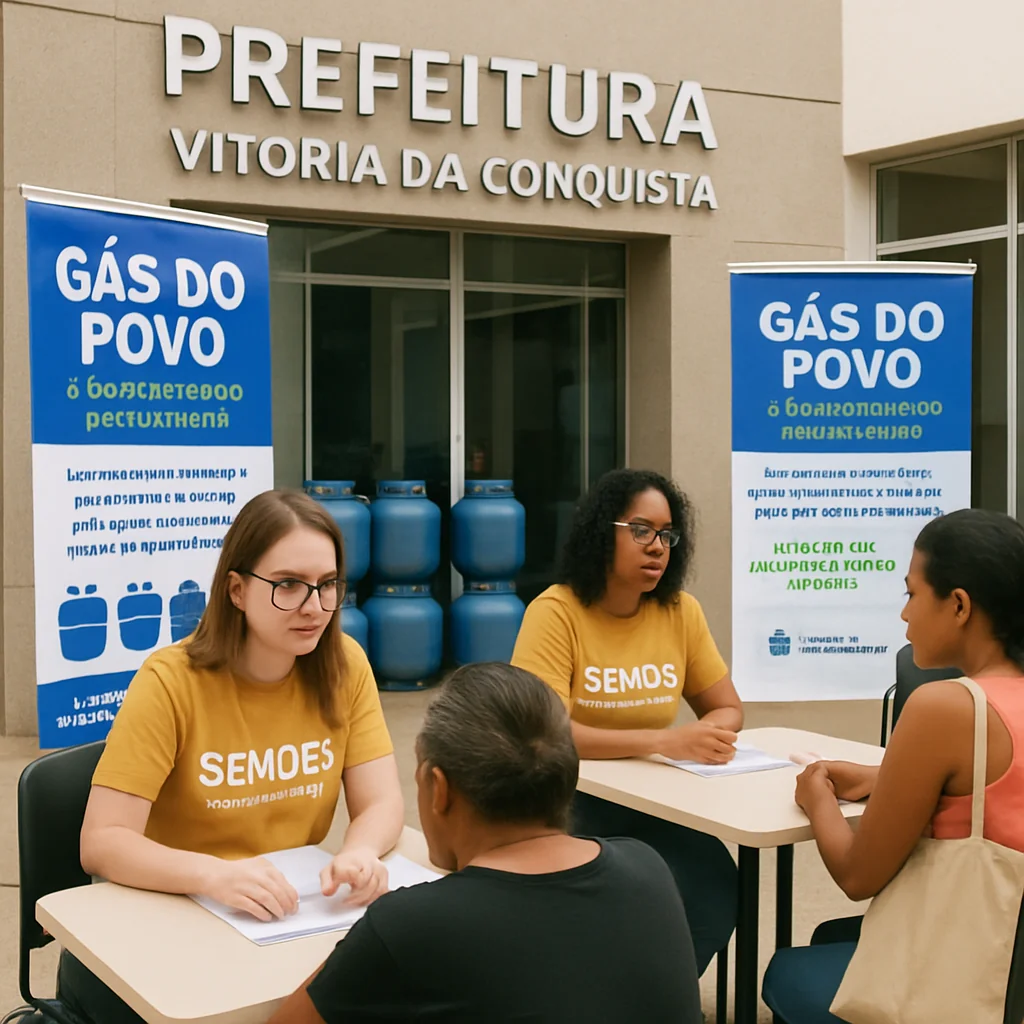 Prefeitura de Vitória da Conquista e Semdes orientam sobre o Gás do Povo