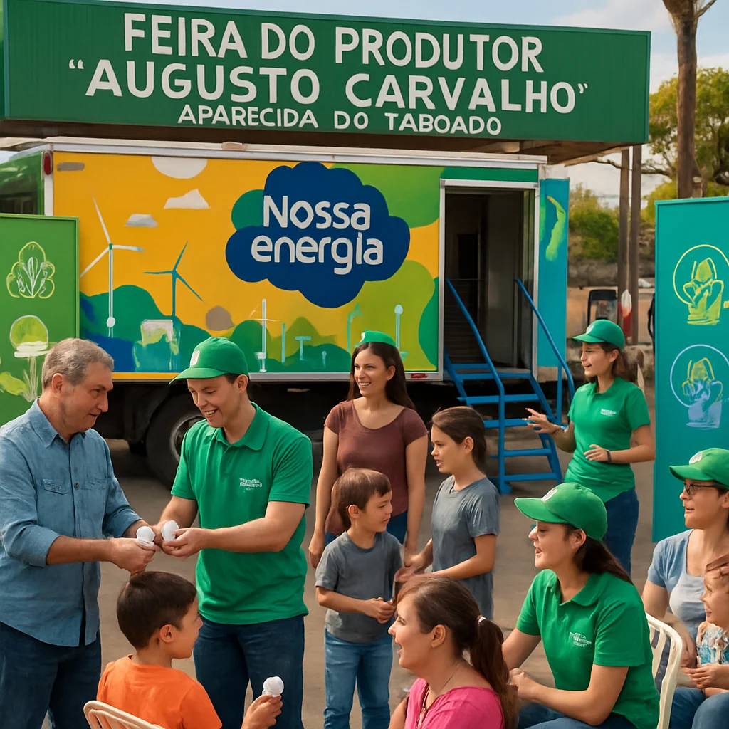 A população de Aparecida do Taboado tem ação social gratuita da Energisa