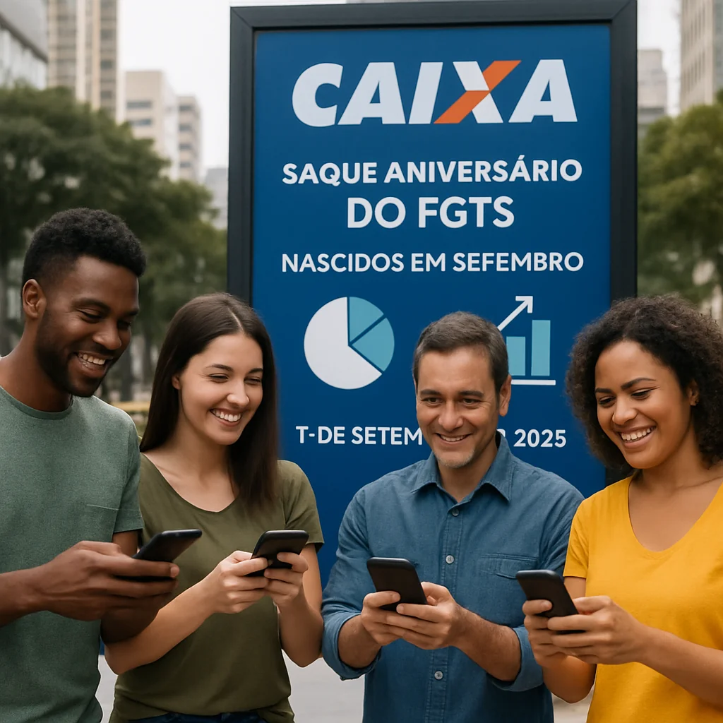 Saque-Aniversário FGTS: Caixa inicia pagamentos em 1º de setembro 2025