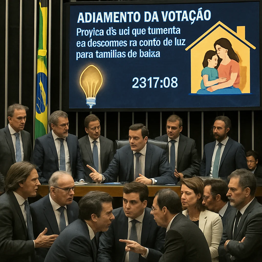 Câmara Adia Votação da MP de Descontos na Energia e Beneficia Famílias