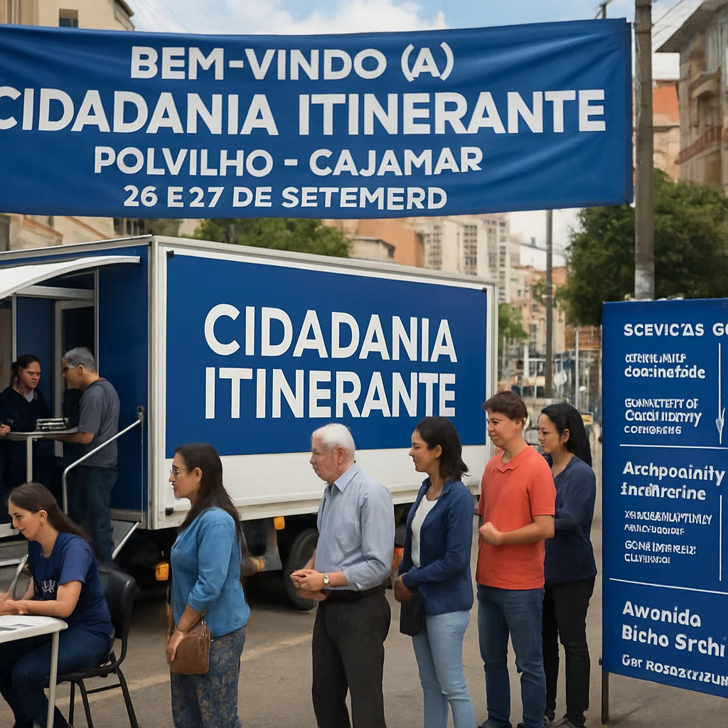 Cidadania Itinerante em Polvilho, Cajamar: Serviços Gratuitos 26 e 27 Set