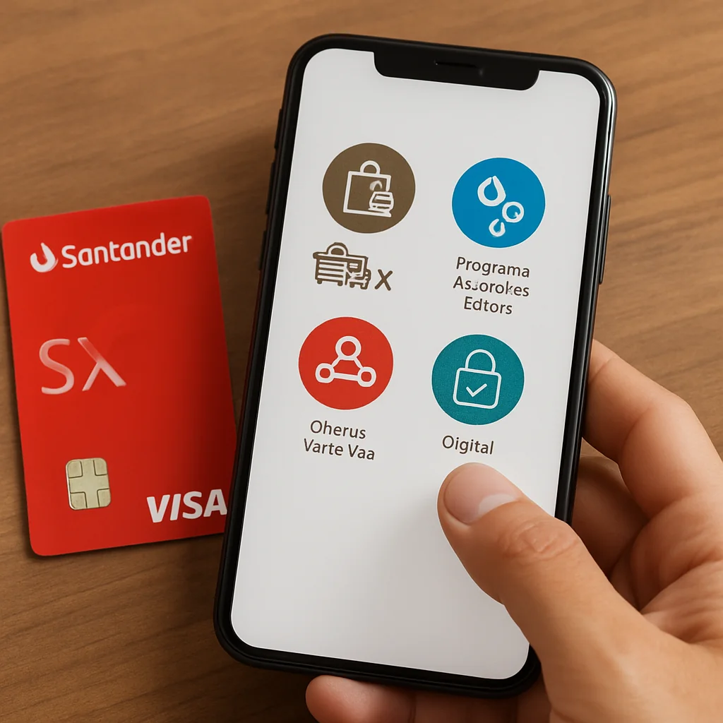 Crédito Simples e App Completo: Santander SX 2025 com Anuidade Zero