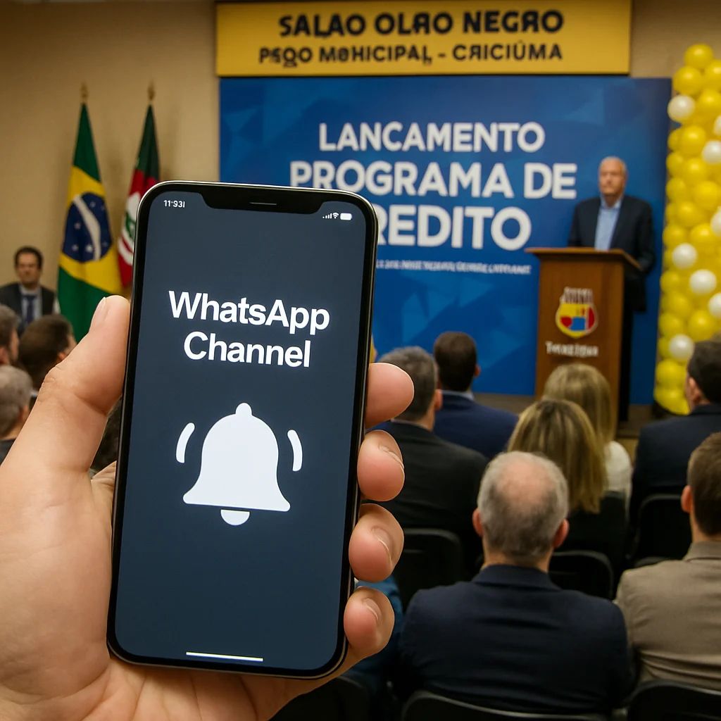 Acesse o Canal Oficial no WhatsApp do SCemPauta e Confira o Criciúma + Crédito