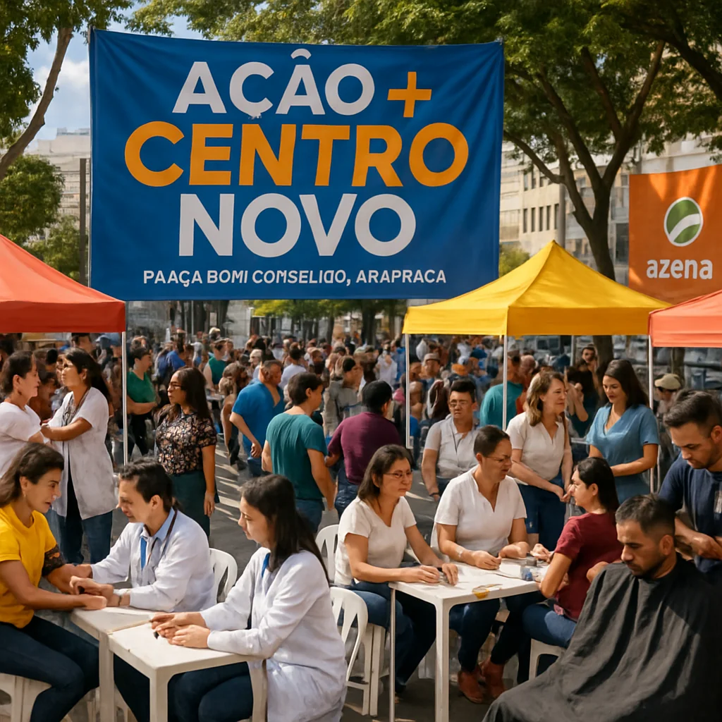 Cidades: Praça Bom Conselho sedia 2ª Ação + Centro Novo com 30+ serviços gratuitos