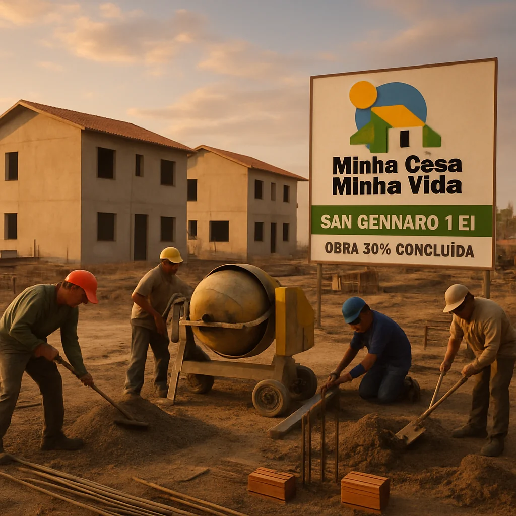 Unidades Habitacionais no Loteamento San Gennaro I e II: Inscrições Abertas e Obras a 50%