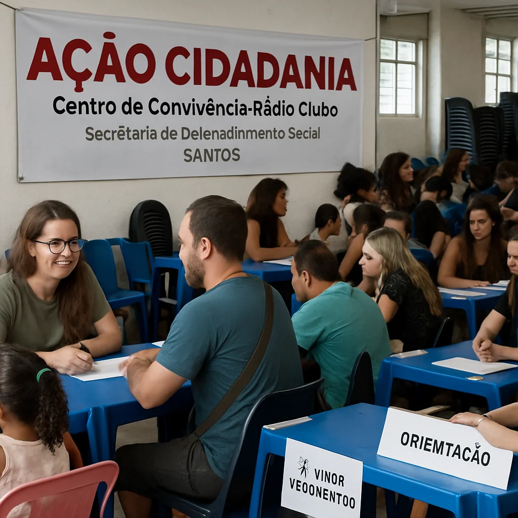 Seds atende 68 famílias na Ação Cidadania para vítimas de incêndios em Santos