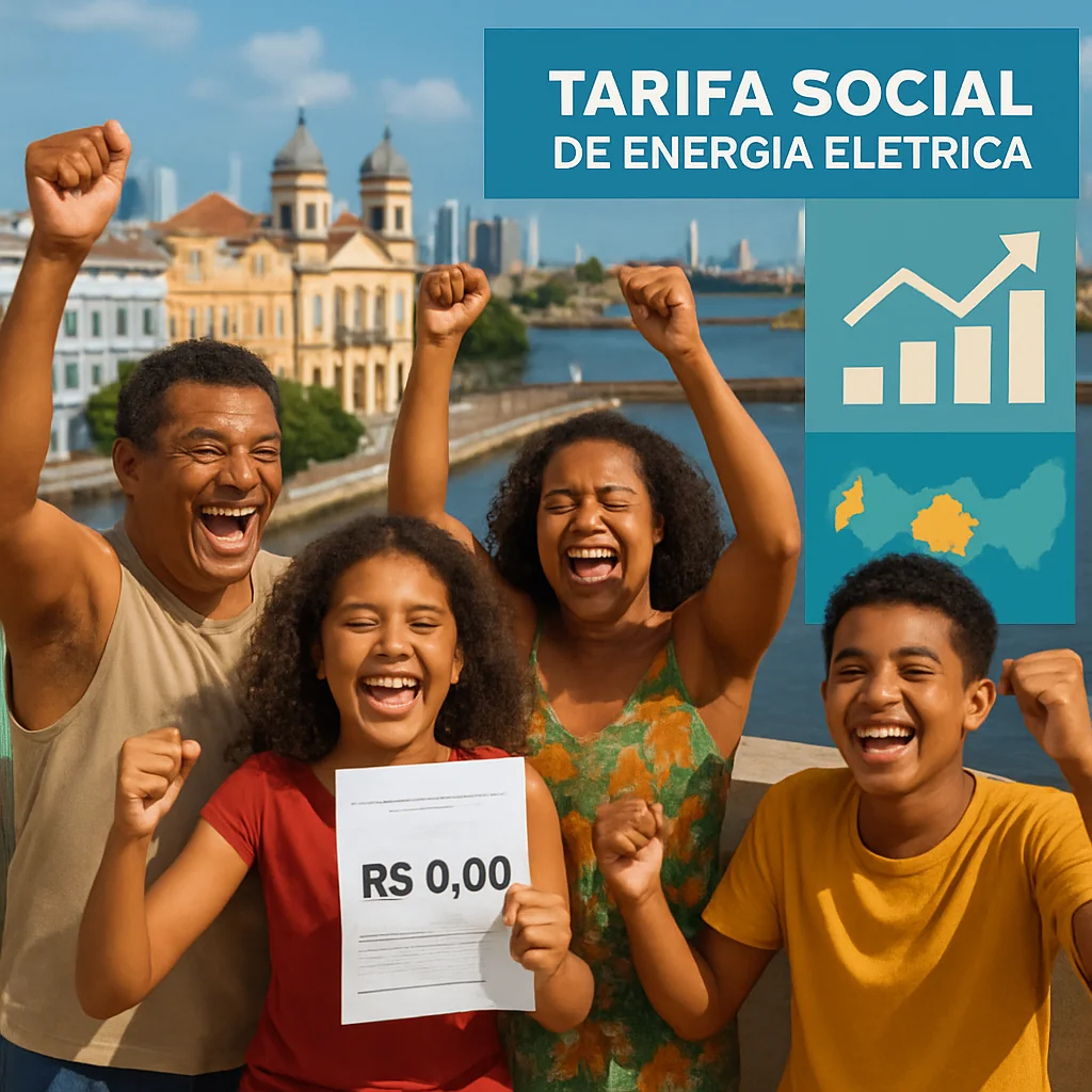 Nova regra da Tarifa Social zera conta para 461 mil famílias em Pernambuco