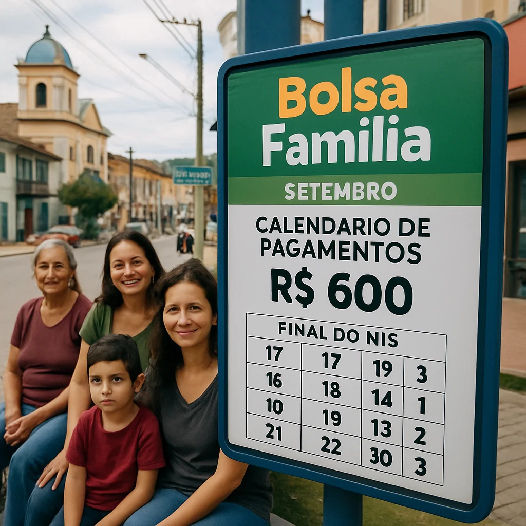 SALESóPOLIS, SP: Calendário Bolsa Família R$600 1ª Semana de Setembro