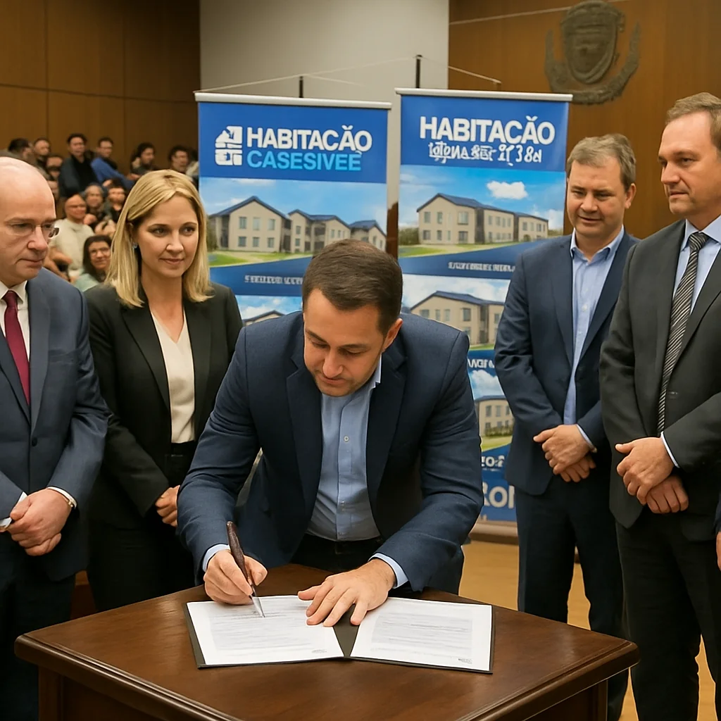 Quatro novos conjuntos habitacionais serão construídos em Cascavel: Lei assinada e 600 moradias