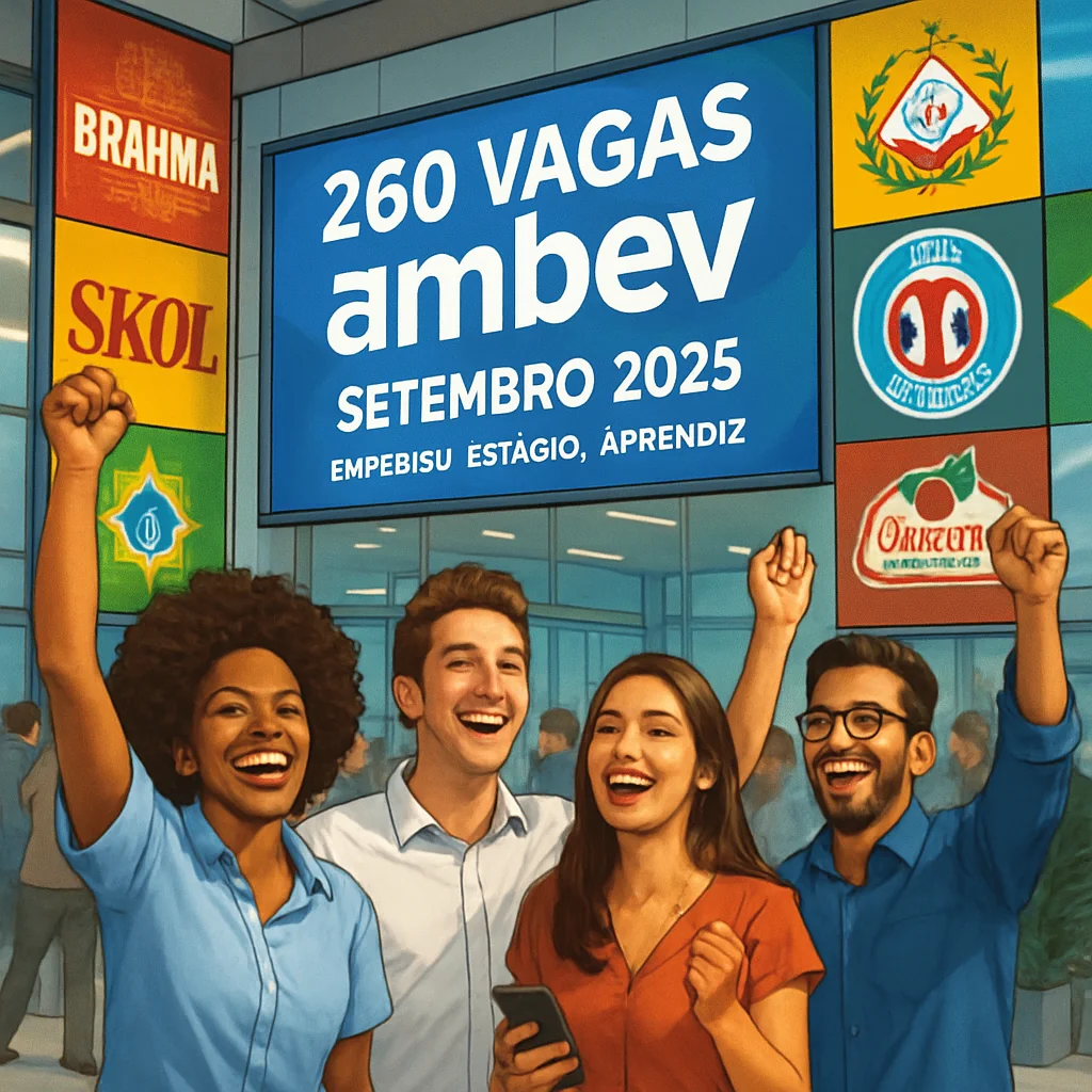 Ache Concursos Emprego e Estágio SHARE: Ambev abre 260 vagas para Setembro 2025