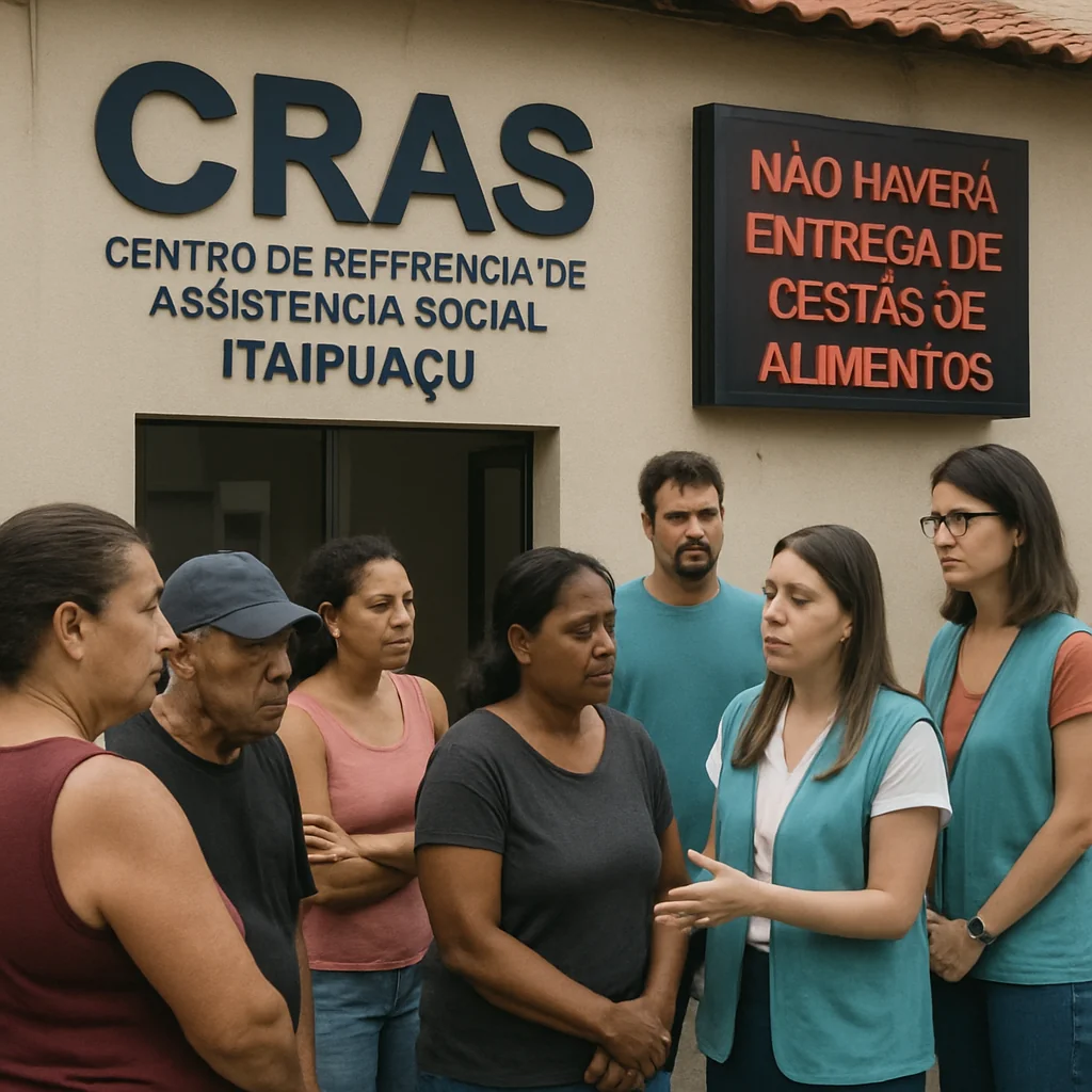Secretaria de Assistência Social de Maricá nega distribuição de cestas básicas no CRAS Itaipuaçu