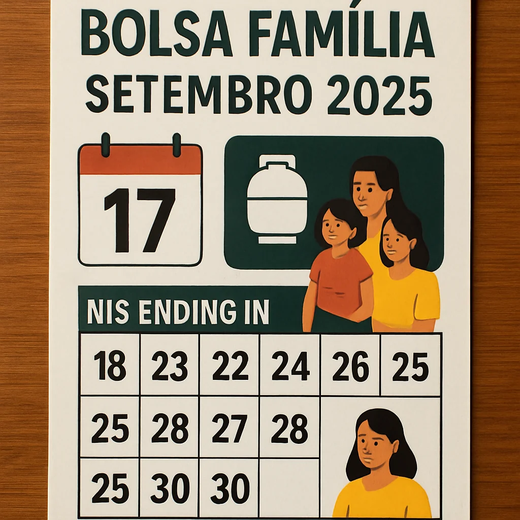 Pagamentos Bolsa Família setembro 2025 começam em 17; confira o calendário completo
