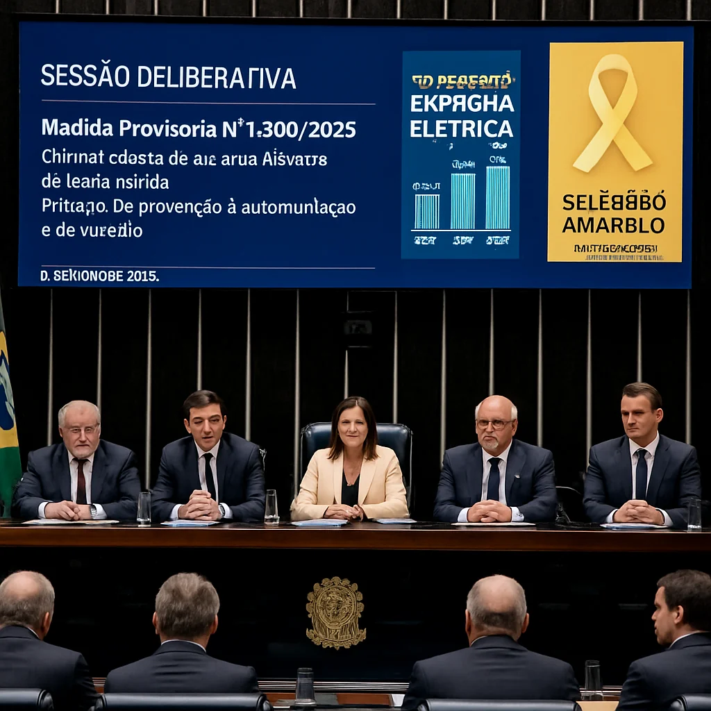 Plenário debate MP que zera conta de luz e projetos prevenção suicídio