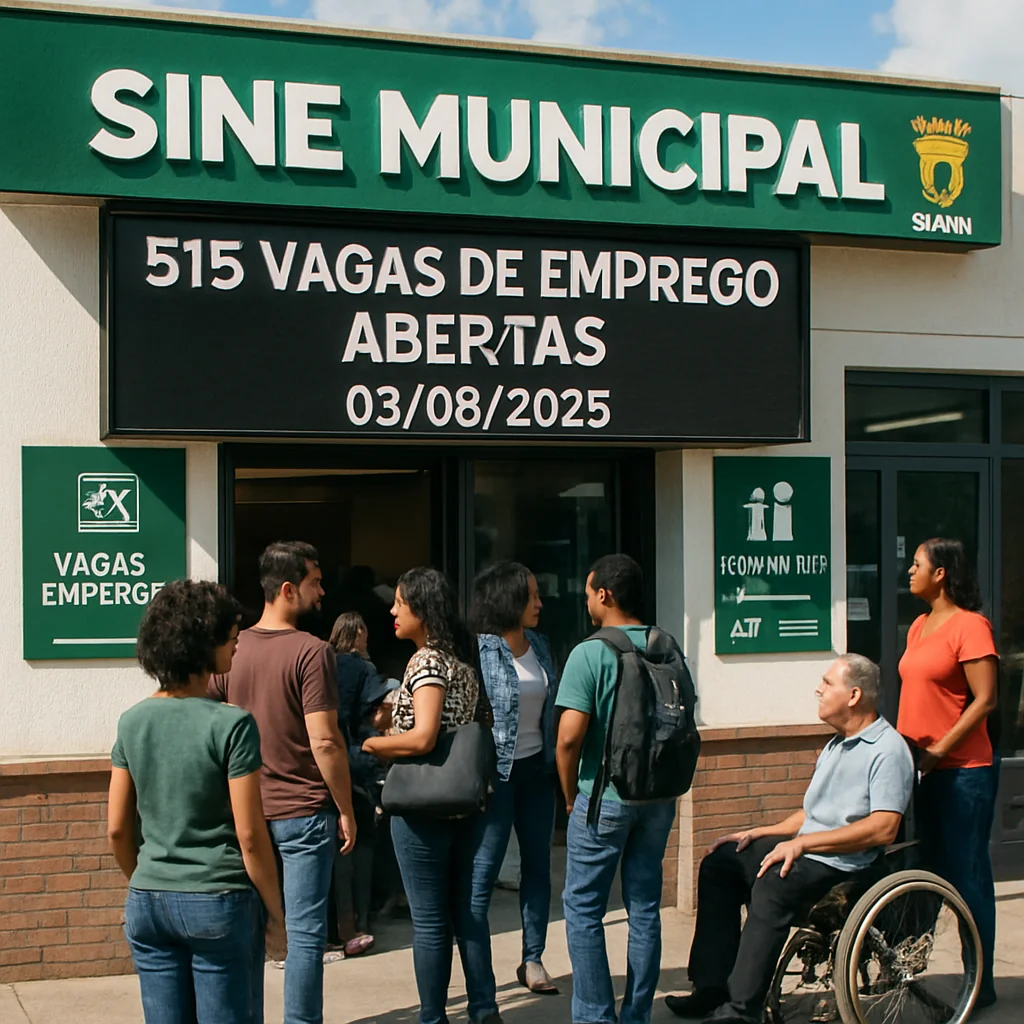 Cuiabá tem 515 vagas abertas no Sine Municipal nesta quarta-feira