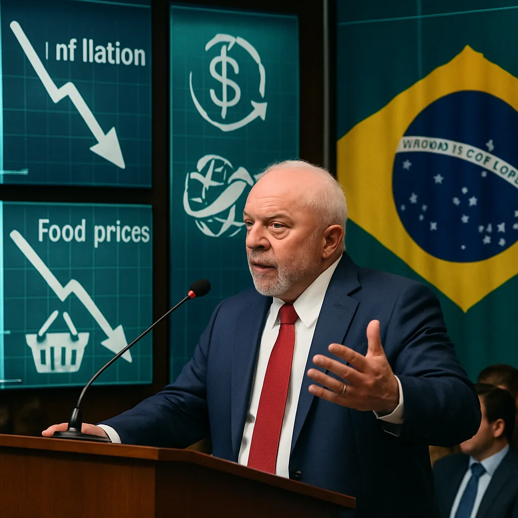 Inflação em Queda Não Baixa Selic, Lula Usa Alimentos para Confronto com Trump