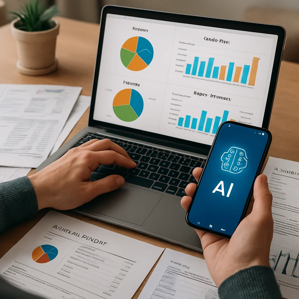 Planejamento financeiro com IA: controle gastos, renda e metas