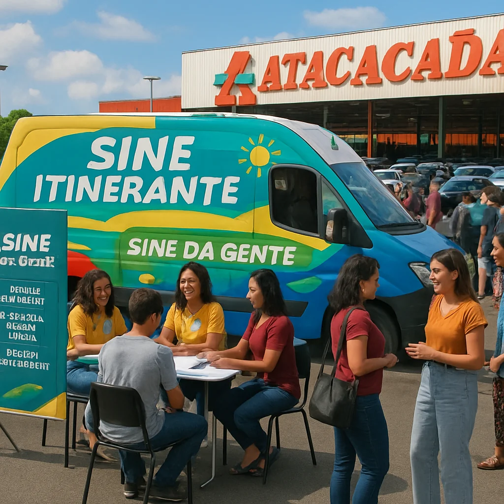 Sine Municipal leva emprego e cidadania ao Tijucal no Atacadão
