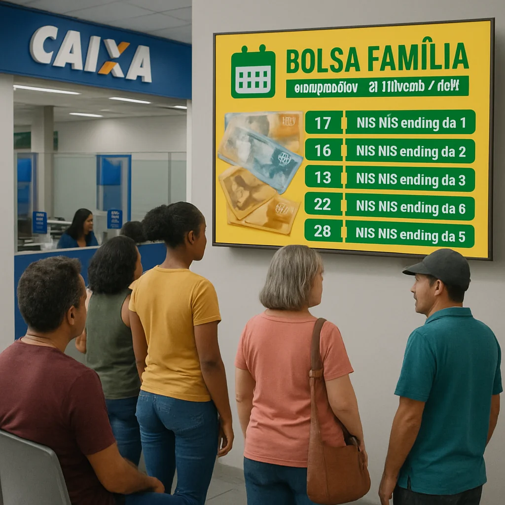 Pagamento Bolsa Família setembro 17: calendário NIS e valores 2025