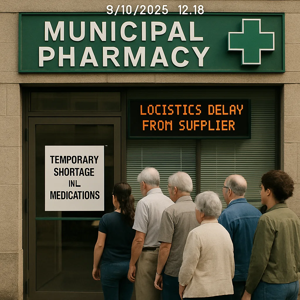 SMS informa falta temporária de medicamentos na Farmácia Municipal em 10/09/2025